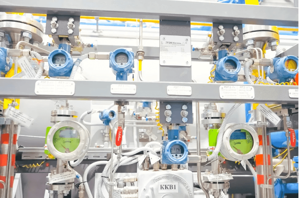 Instrumentation Pressure meter bank