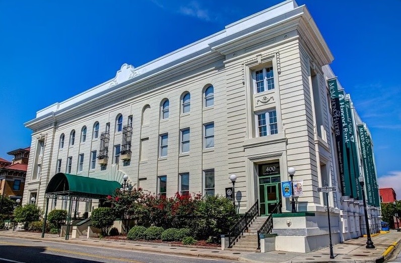 Exterior of Pensacola Little Theatre, located in the historic Clark Family Cultural Center in downtown Pensacola