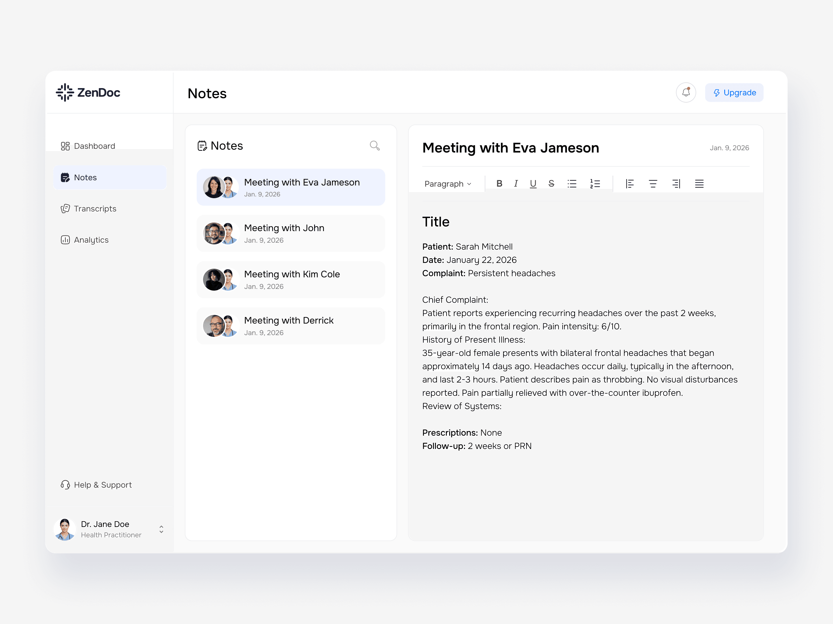 Zendoc Mockup 4 on a Framer designer portfolio