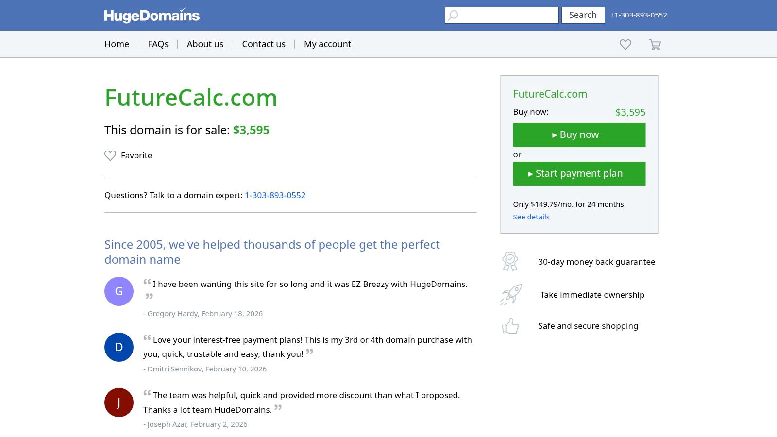 Screenshot from https://futurecalc.com/platform-demo-screenshot