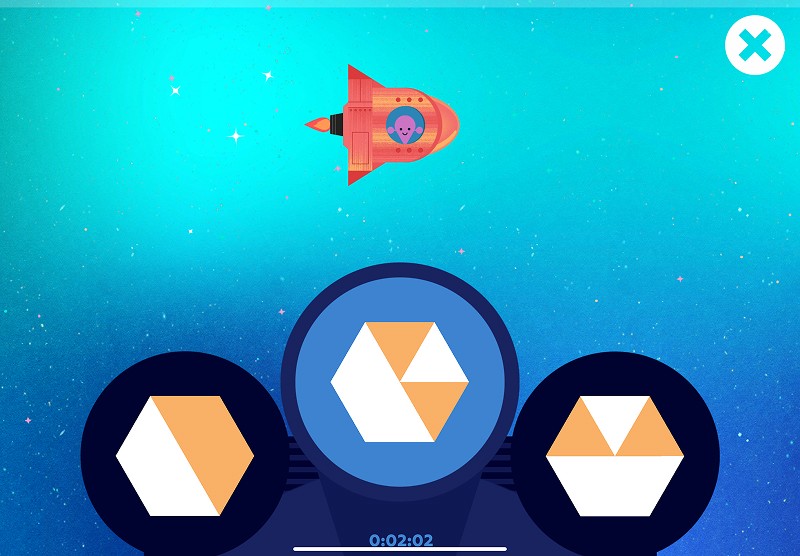 Mental rotation: rotate the shape to find a match
