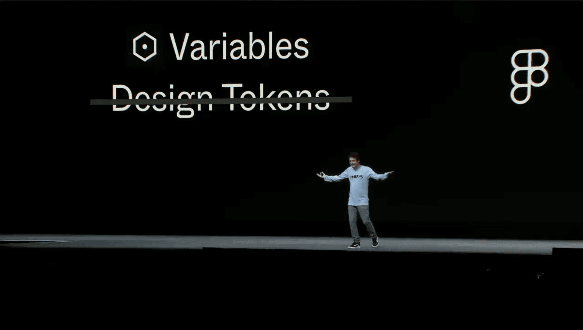 Dylan Field announcing Variables feature at Config 2023