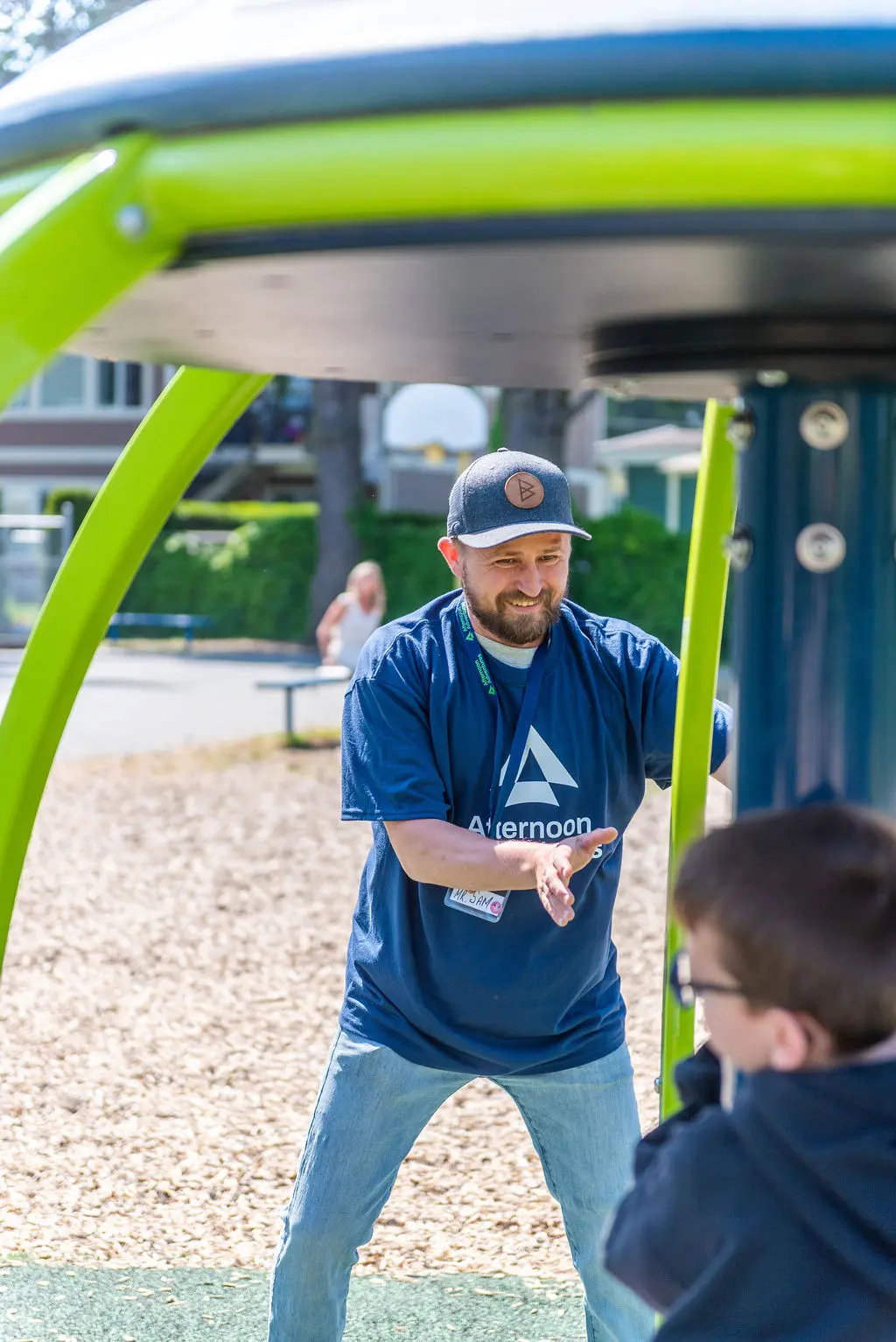 Afternoon Adventures brand photography featuring people in a professional setting brand application featured