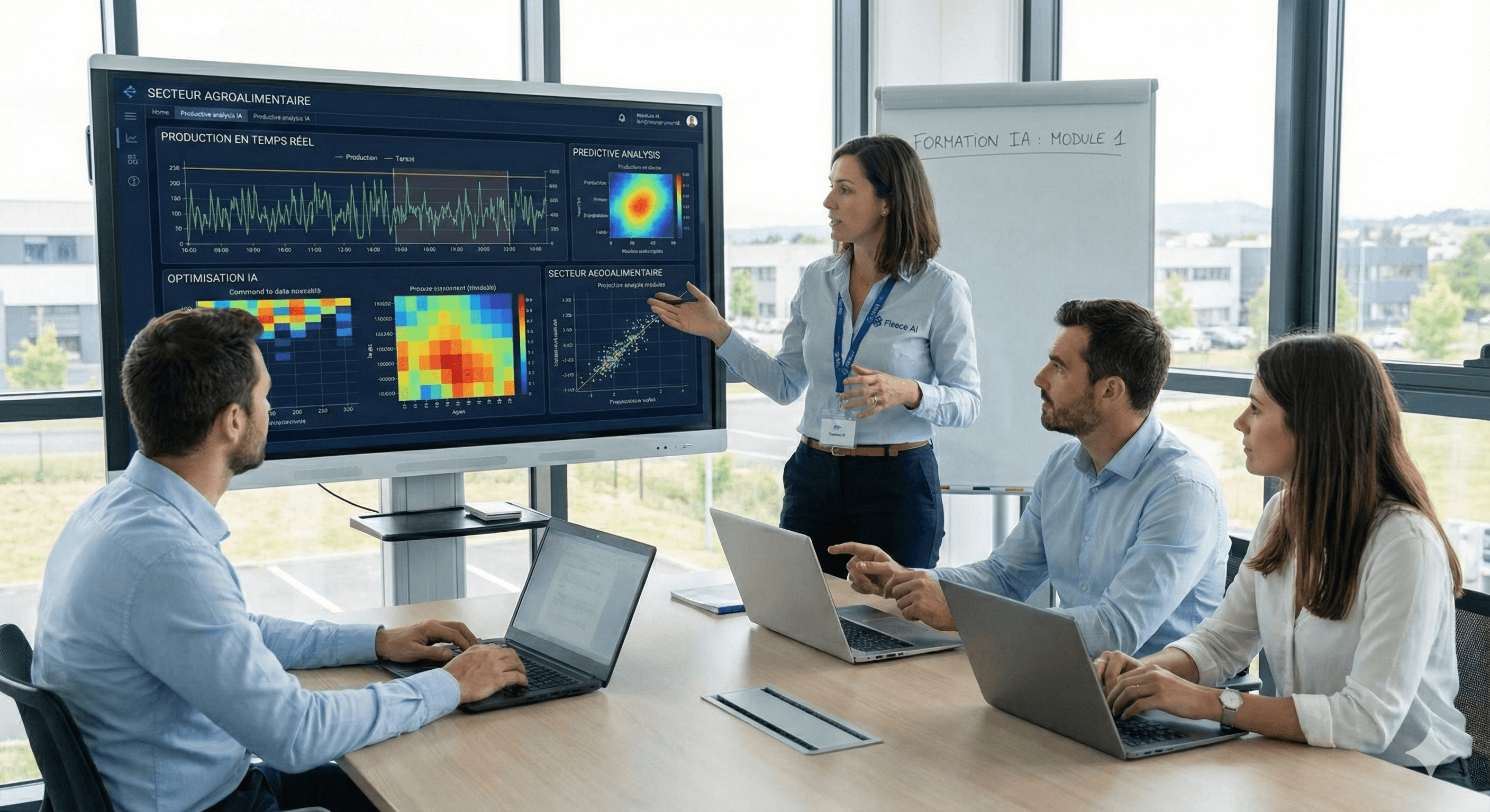 Une formation IA sur site, dispensée par un partenaire local comme Fleece AI, accélère l'adoption par les équipes.
