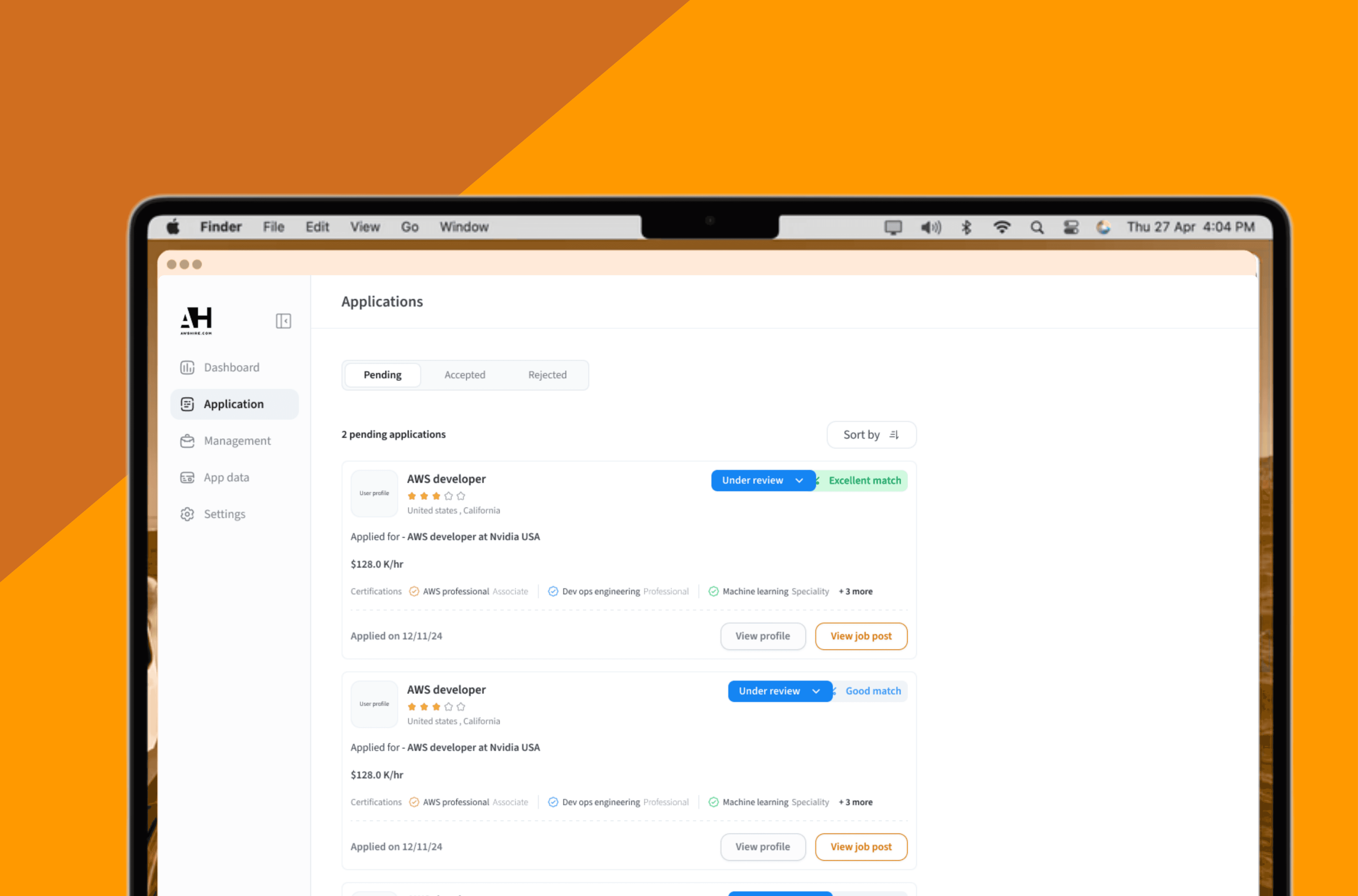 AWS case study screenshot