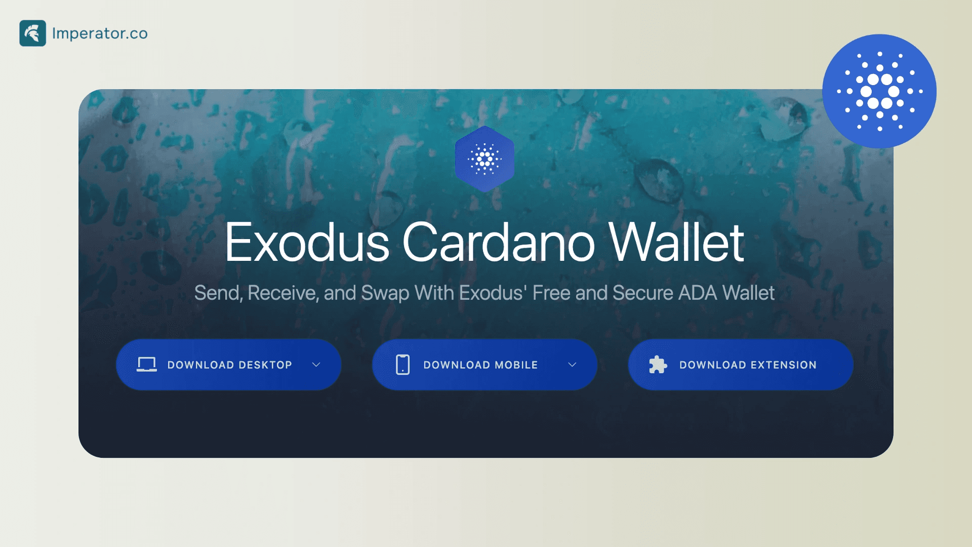 exodus wallet for ADA