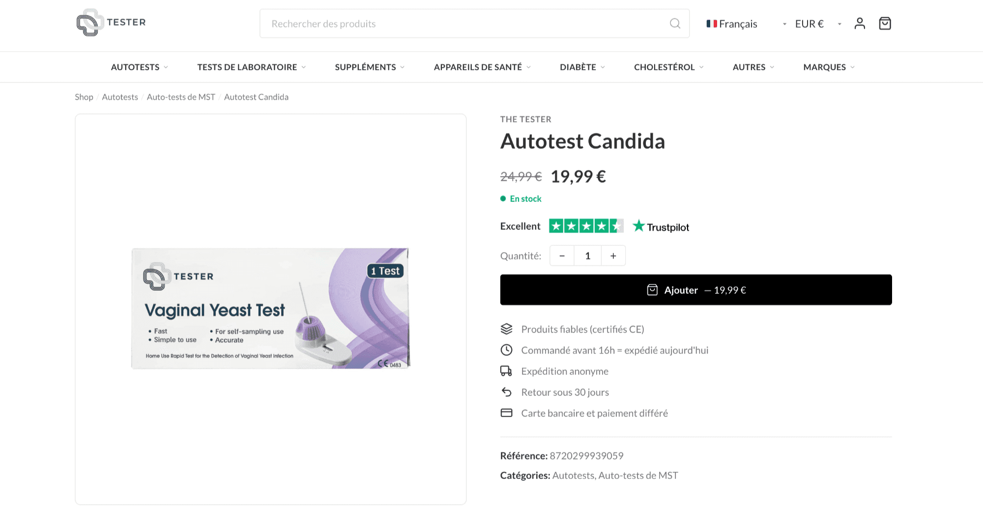Autotest Candida The Tester