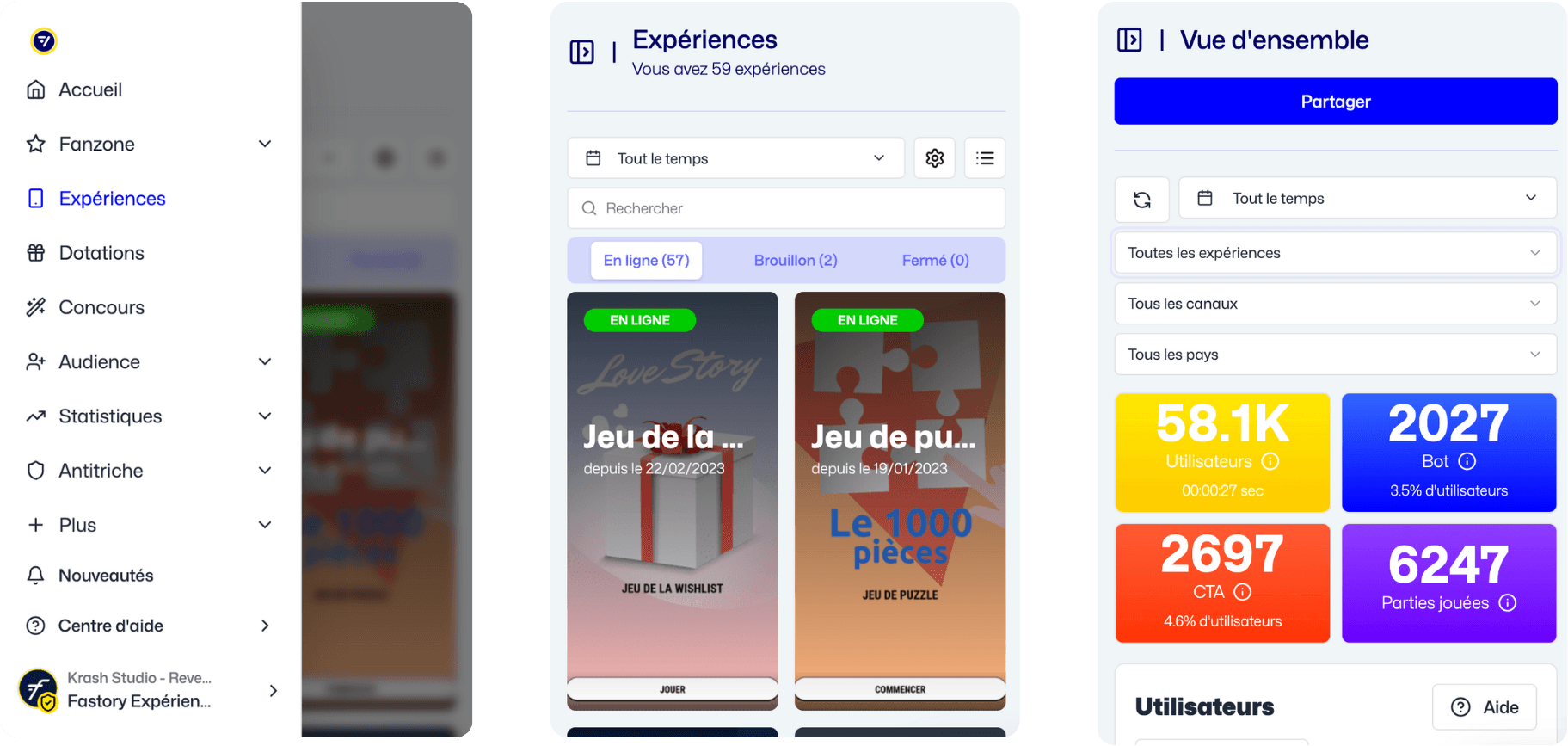 Fastory on mobile