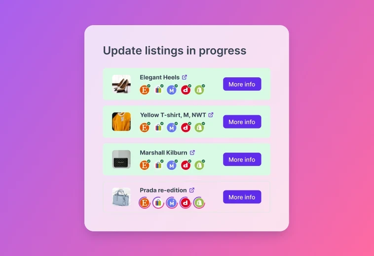 Update Listings Feature