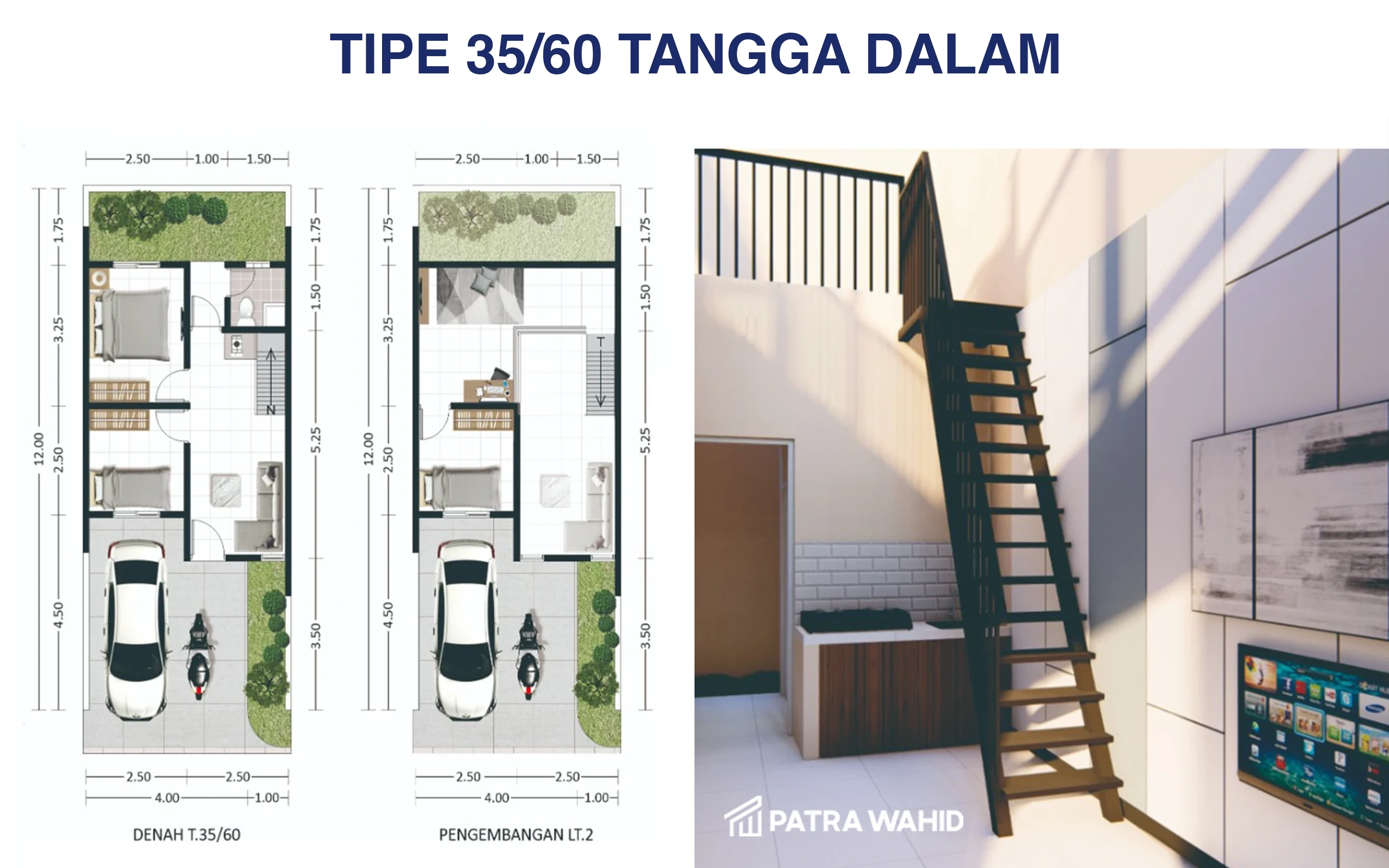 Denah Tangga Dalam Unit Type 35/60