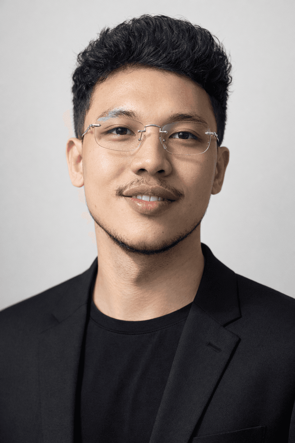 Portrait of portfolio creator – front view