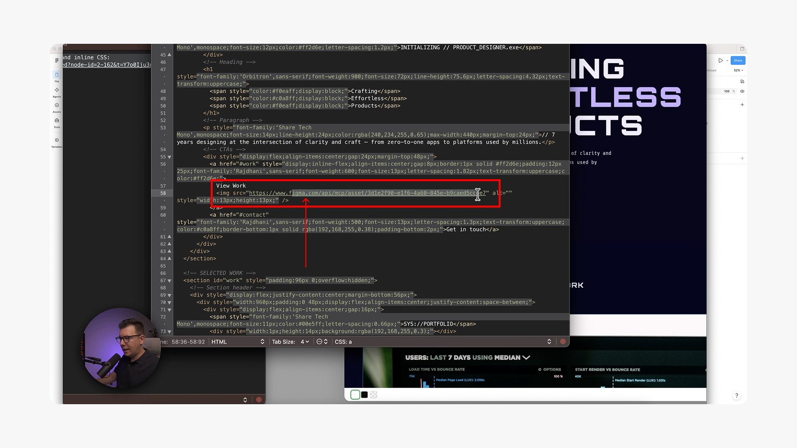 Claude Code’s output linked all images back to the Figma file URLs