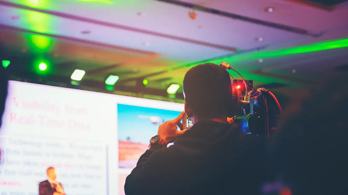 Video Person recoriding an event