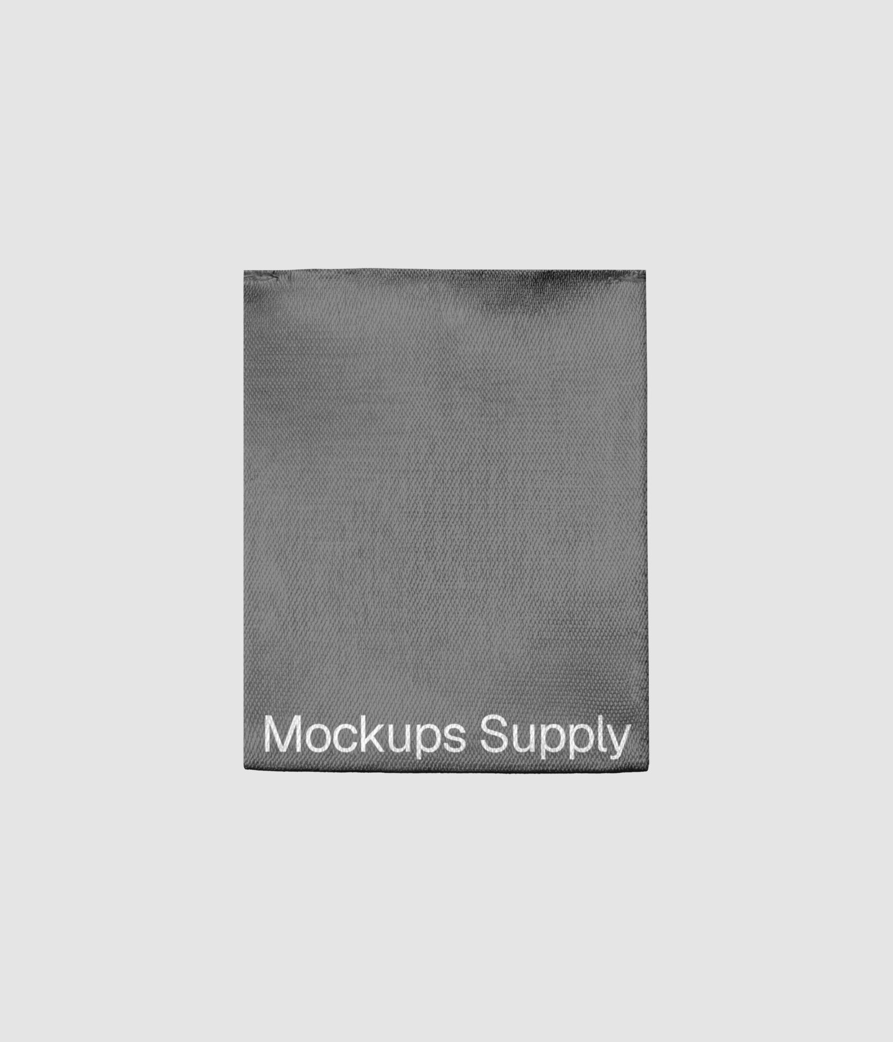 Satin apparel label mockup download PSD
