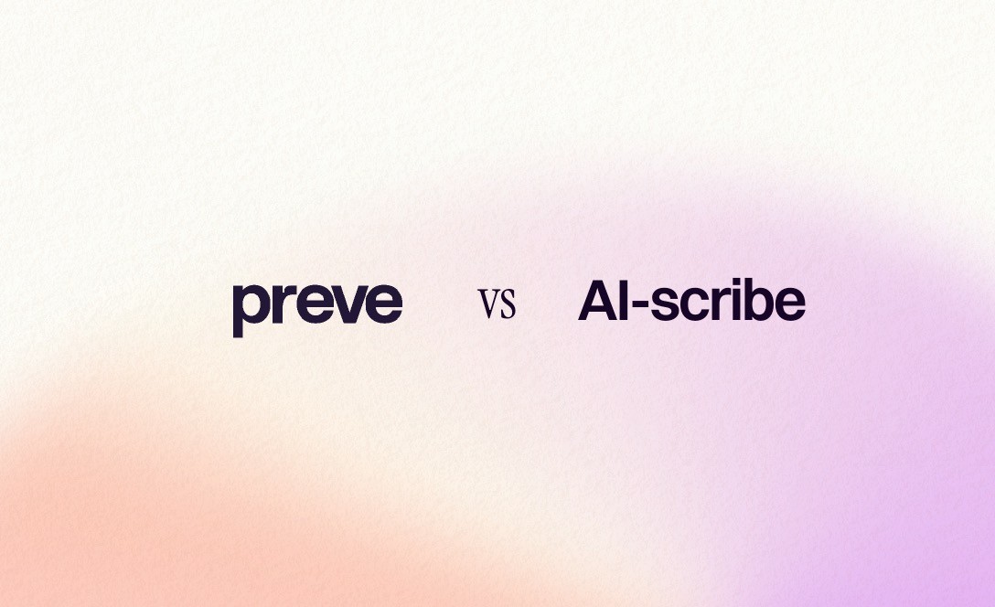 preve logo vs ai scribe logo