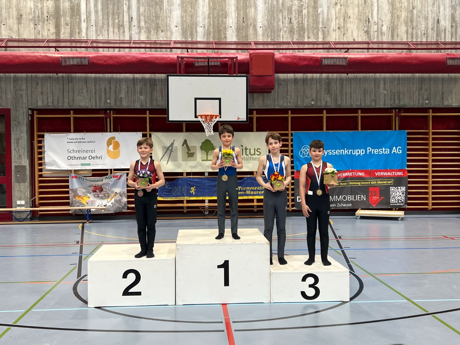 Podest im K3 / Matheo Vetsch Rang 2, Simon Gamper Rang 3