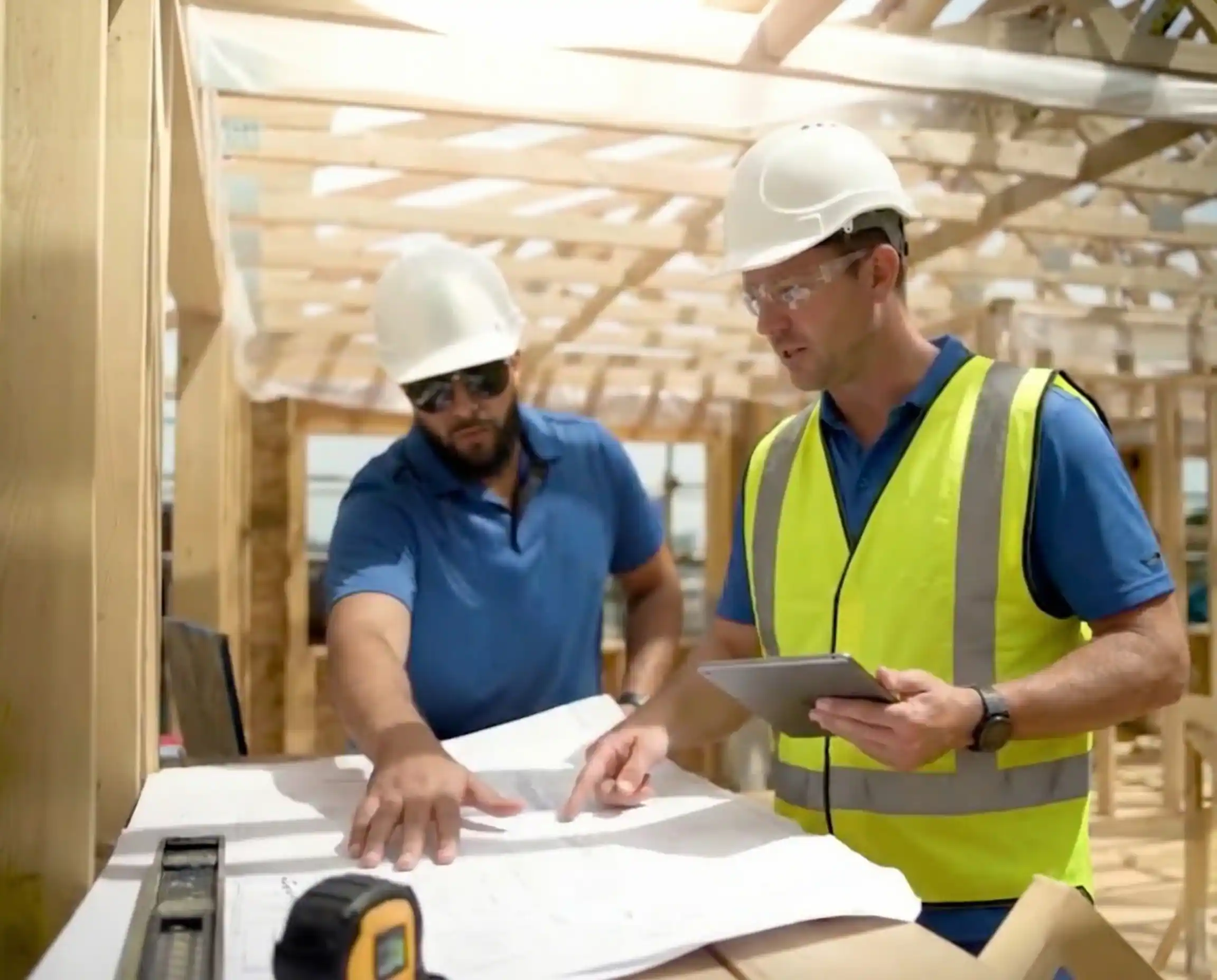 construction site meeting for vancouver custom home