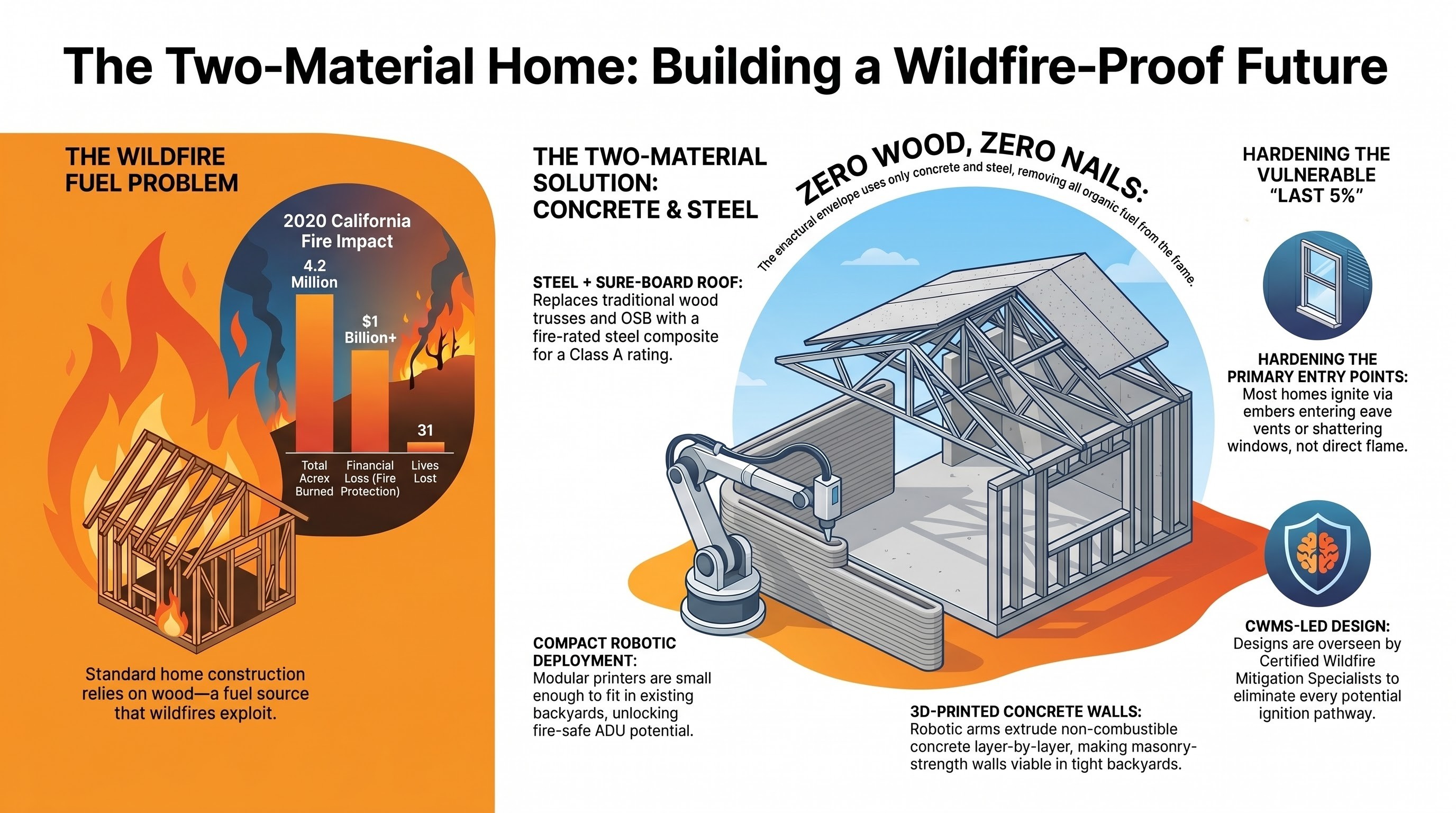 Builtech Construction Group - Two Materials Home - Building a Wildfire Proof Future