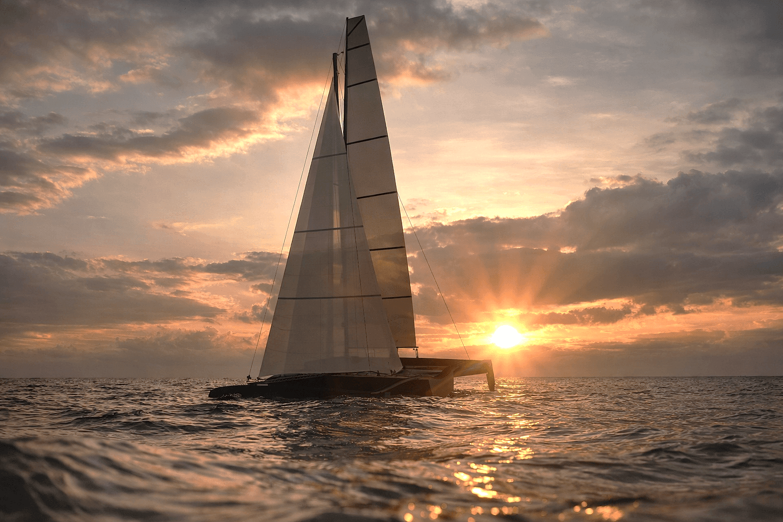 Innovative trimaran yacht design by Ronan Ohier, merging expressive lines, performance-oriented hulls, and luxurious finishing touches.