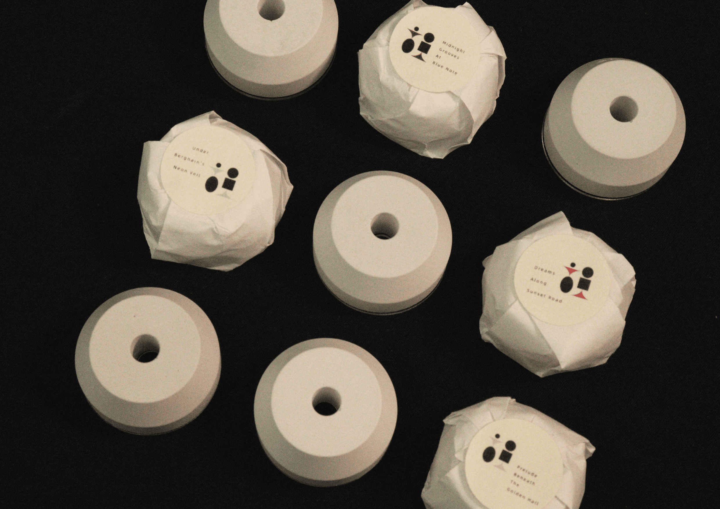 Abstract dark blue and brown waves