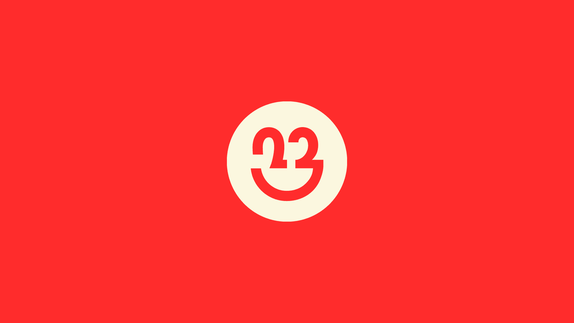 The hero image features the word "NEWBIE" in large, white sans-serif font on a solid red background. To the left, there is a white circle containing a red smiley face with the number "22" inside, symbolizing a friendly and welcoming approach for newcomers.