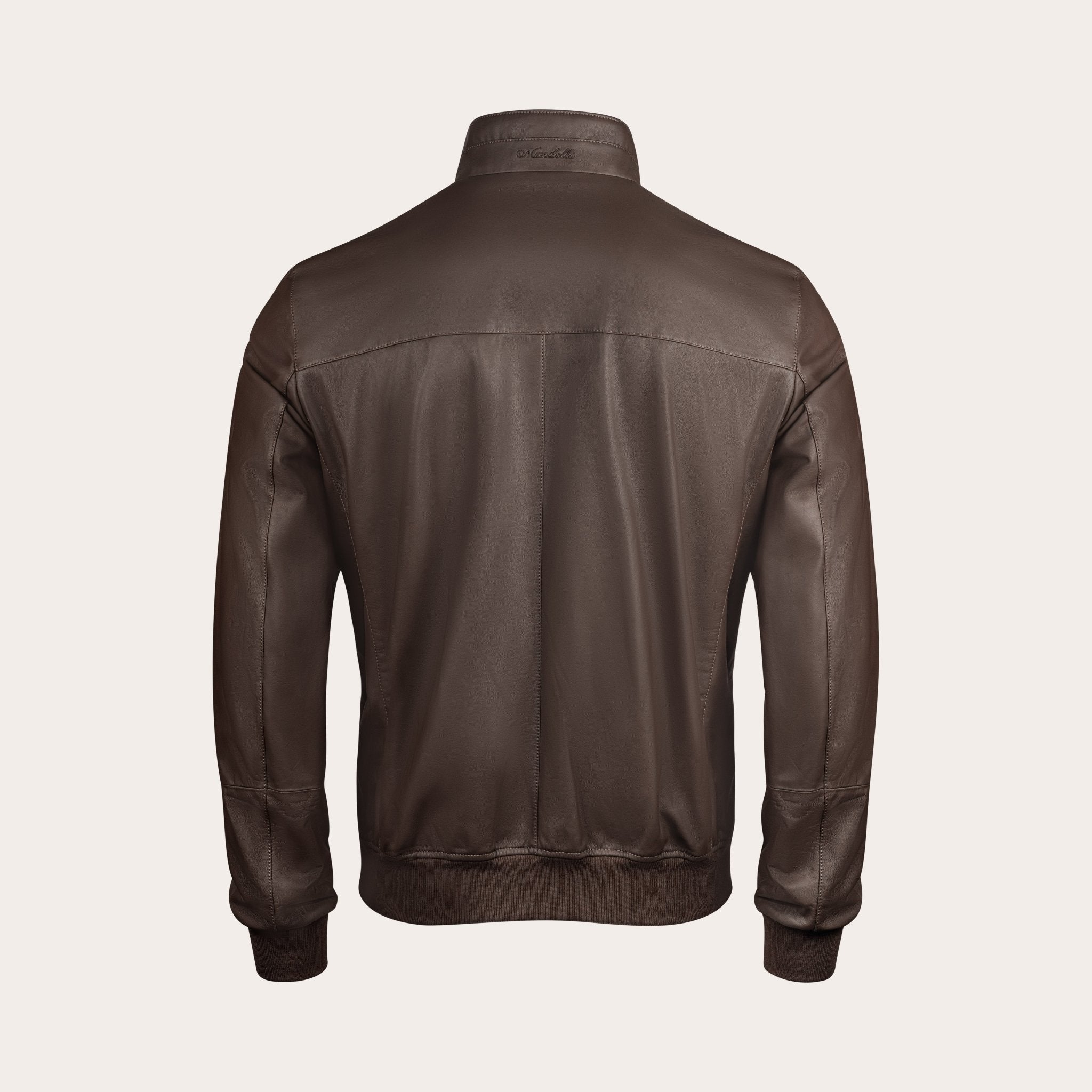 Matte Leather Bomber - Mandelli UK