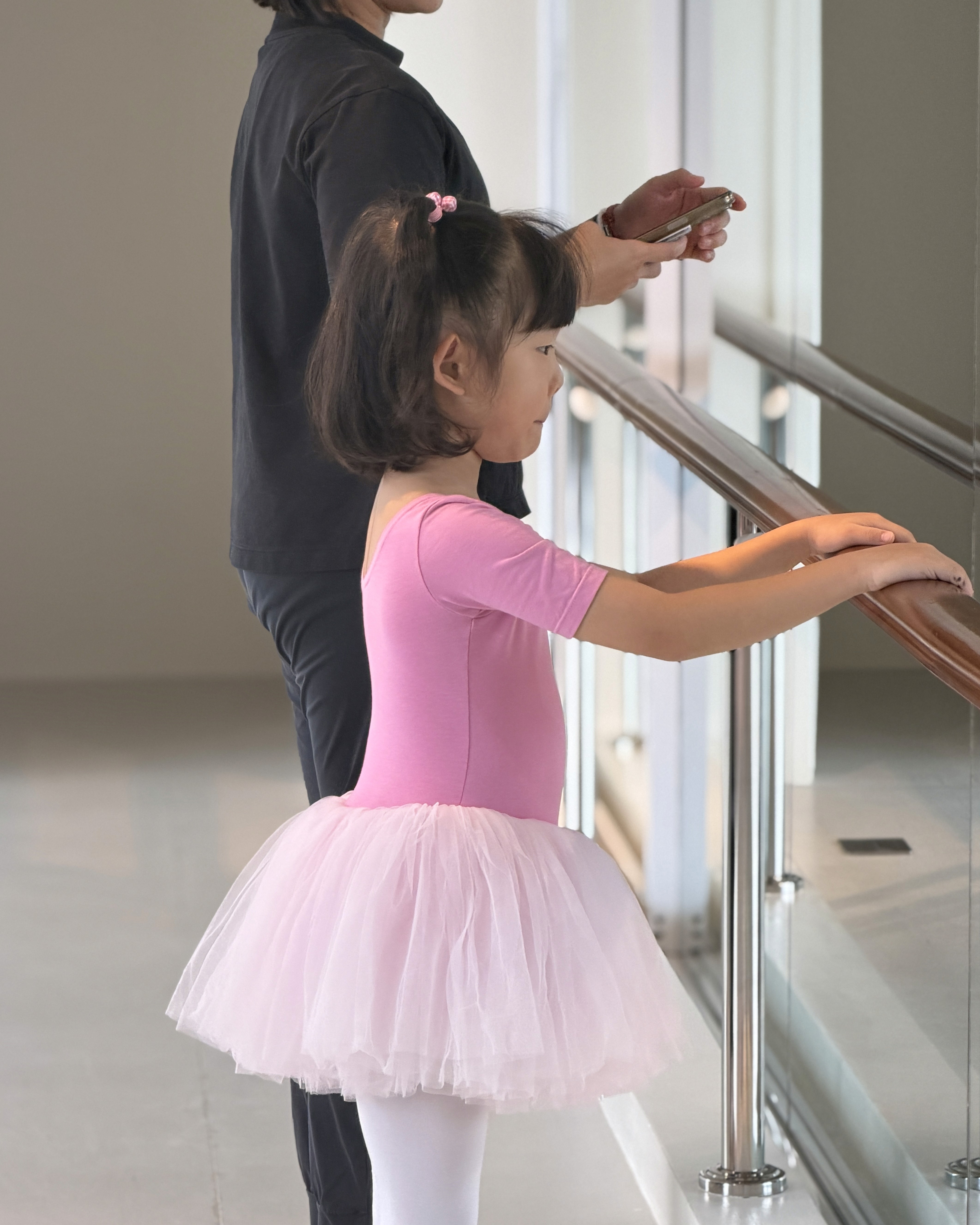 child ballerina wearing a pink dancing ballet tutu Rookids BGC