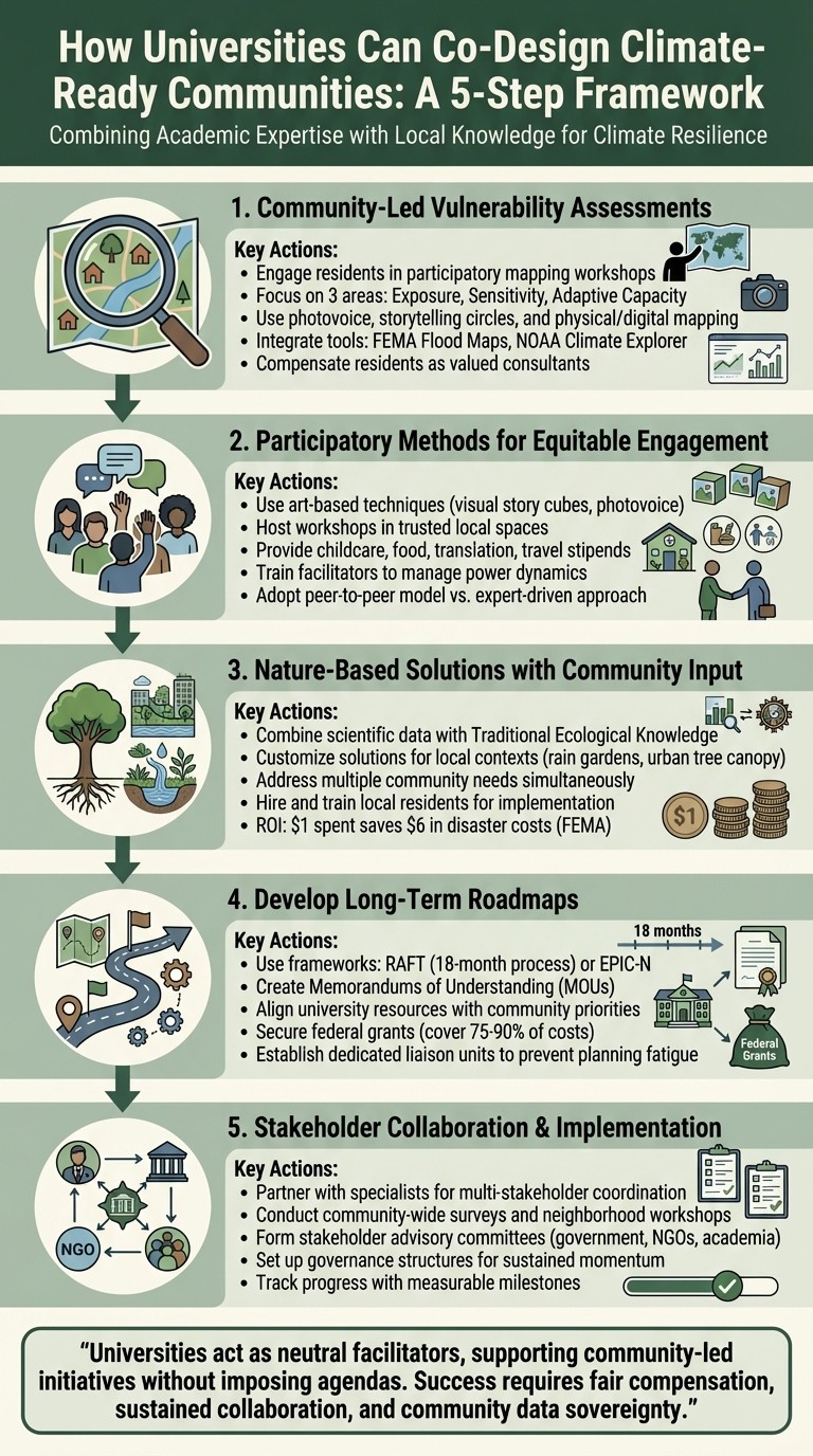 5-Step Framework for Co-Designing Climate-Ready Communities with Residents