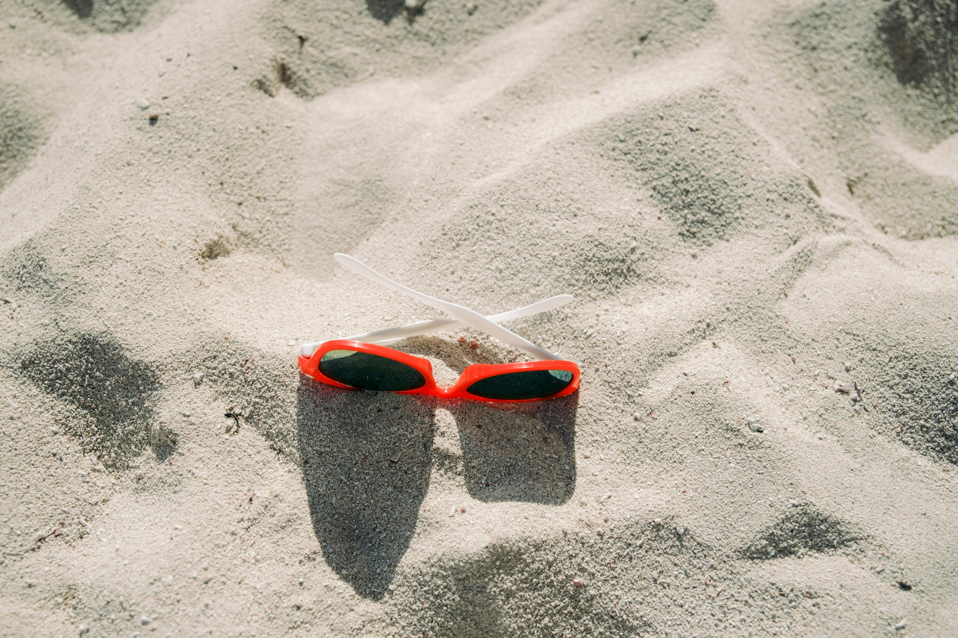 Sunglasses on beach