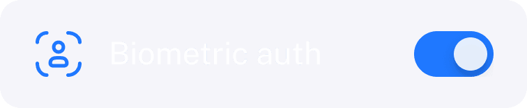 Biometric auth