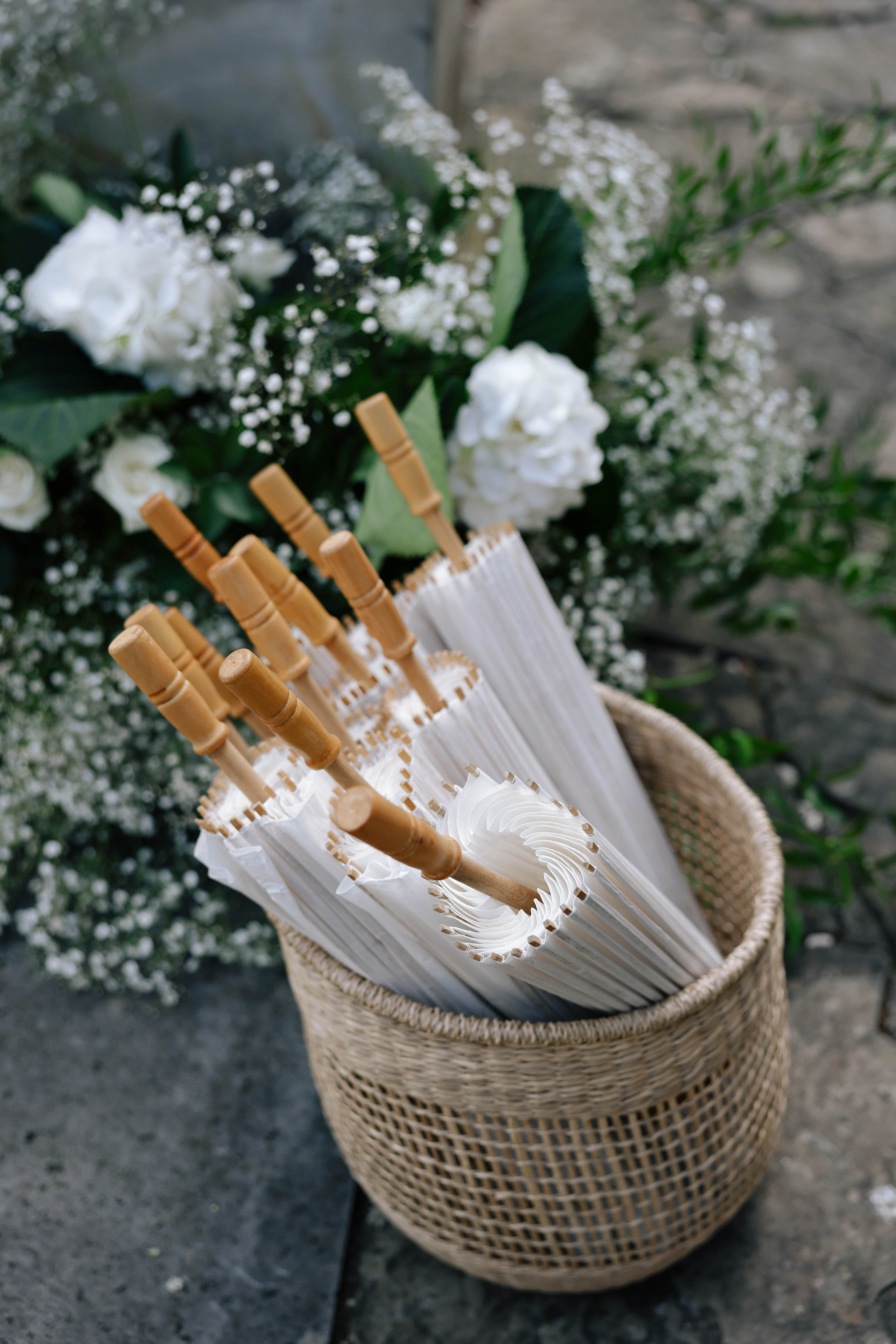 Stylish model in crowd