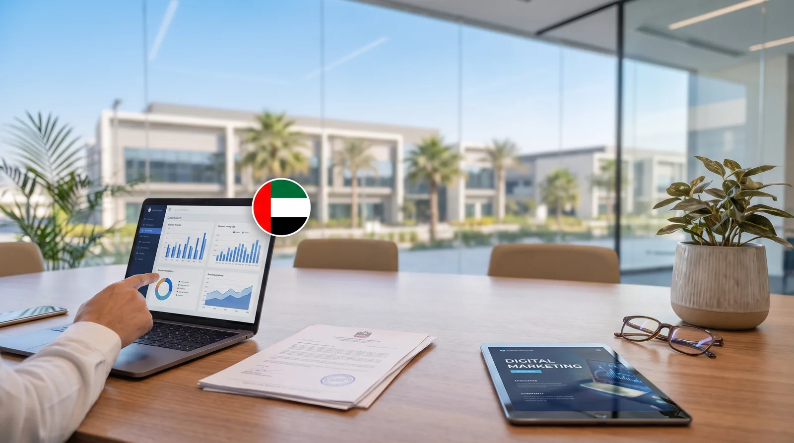 Digital marketing agency license Dubai with free zone setup documents