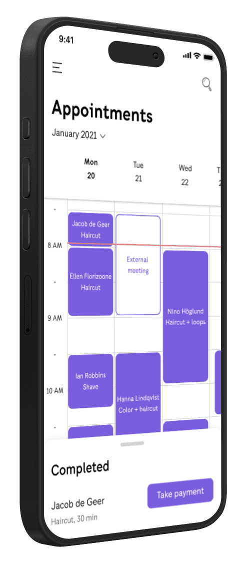 Screenshot of Zettle Mockups