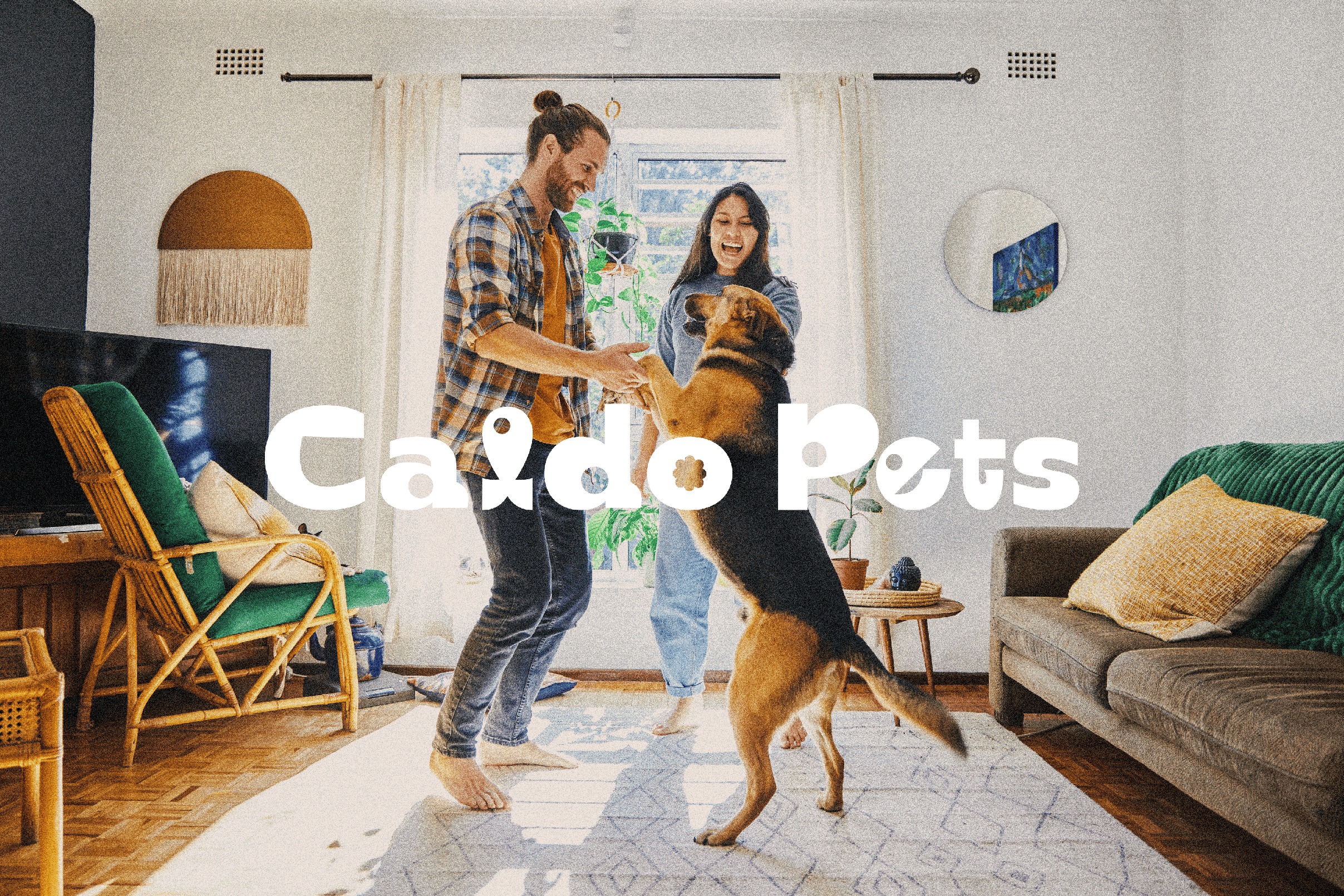 Minimalist coffee can design in hand – black and white packaging with bold typography