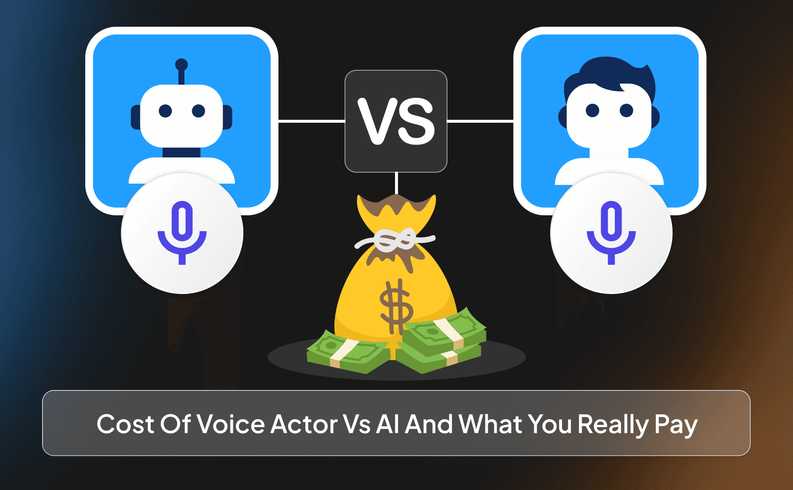 Cost of voice actor vs AI and what you really pay