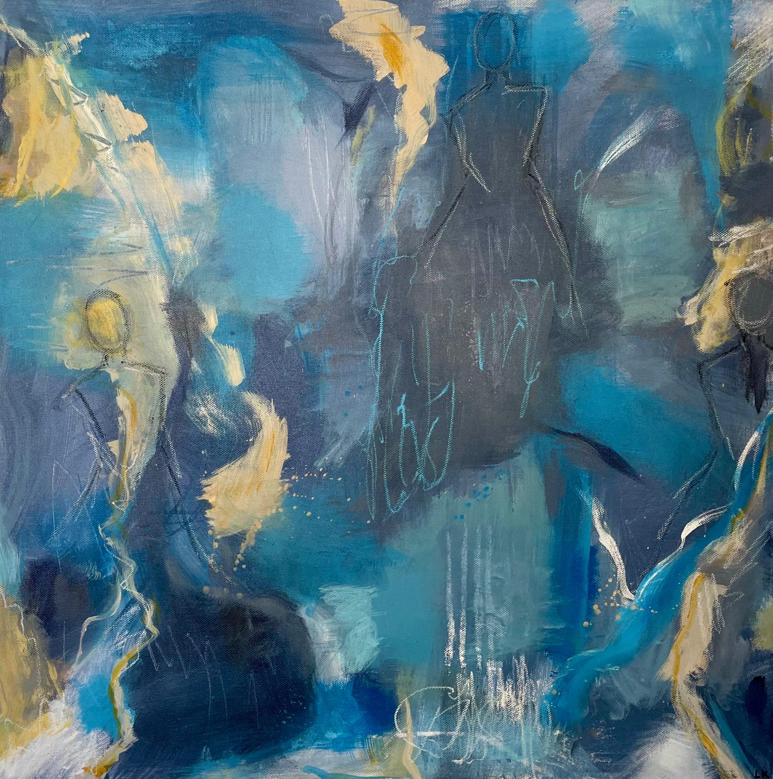 Les Veilleurs, 60 × 60 cm