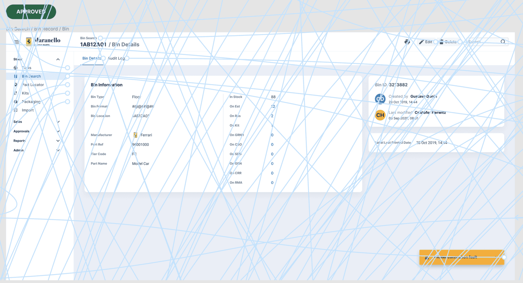 Figma screenshot with prototype connections