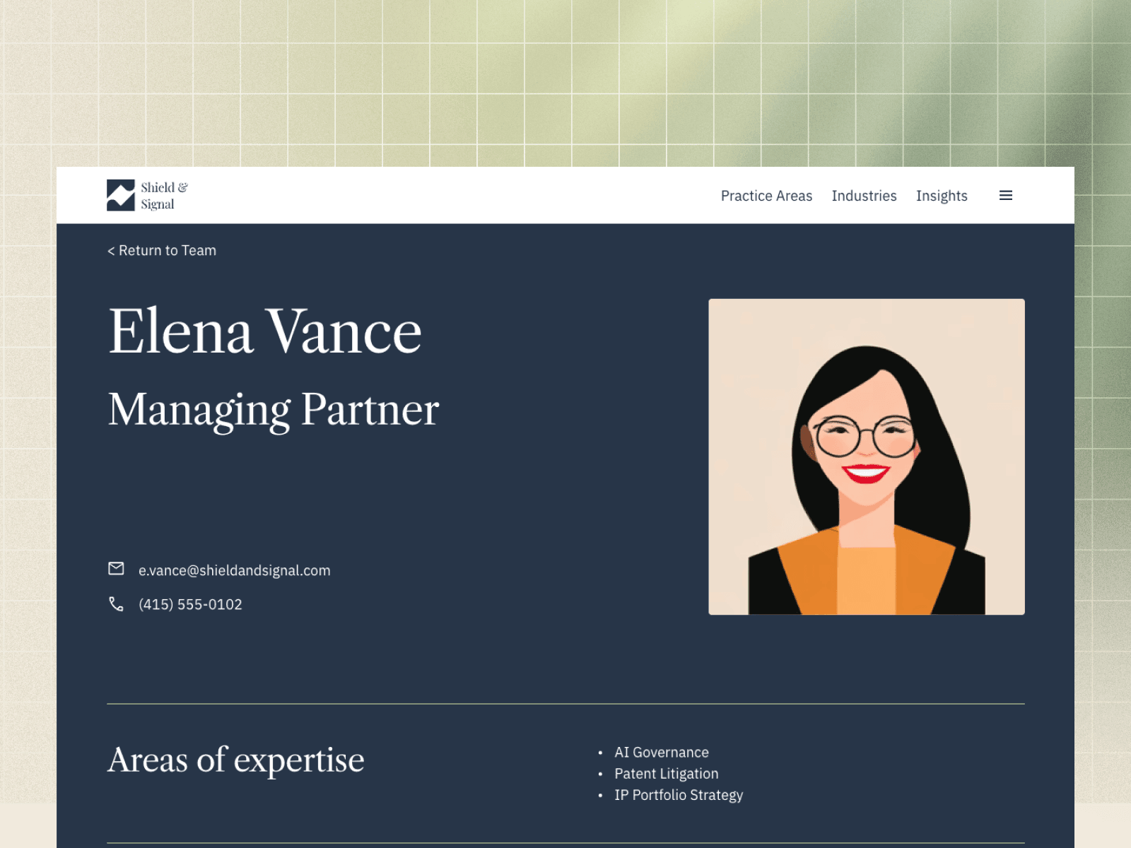 Landing page