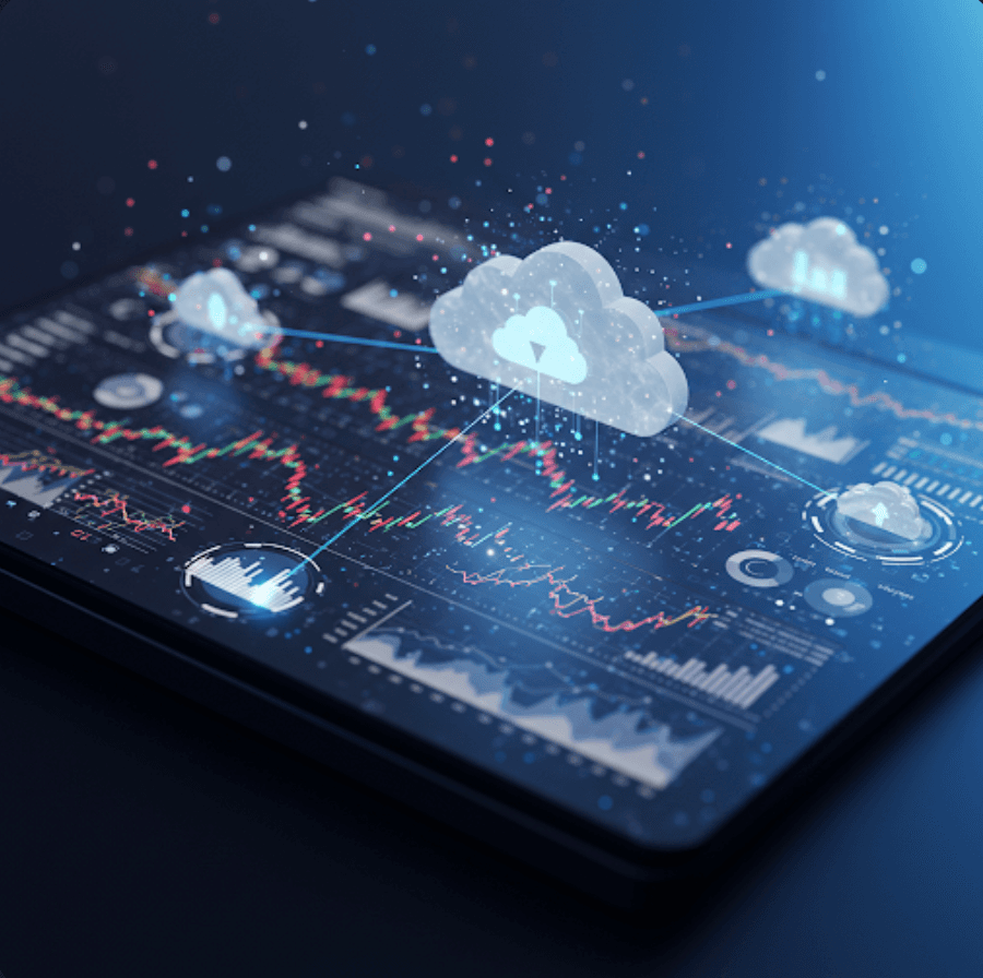 Financial tablet and cloud