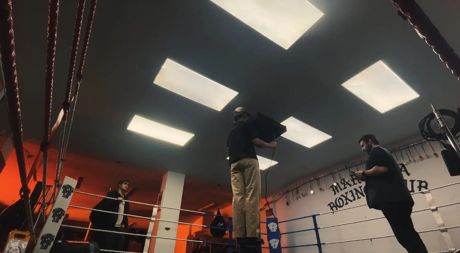 Max Kinzel at a tatsache filmset