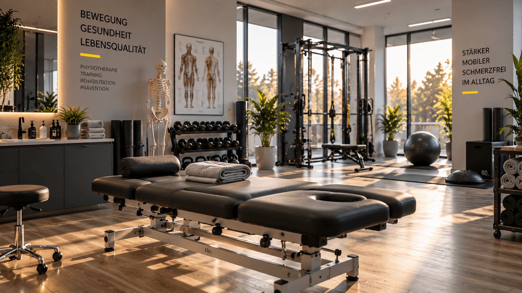 Symbolbild Physiotherapie – skalierbares Gesundheitsunternehmen und Standortentwicklung