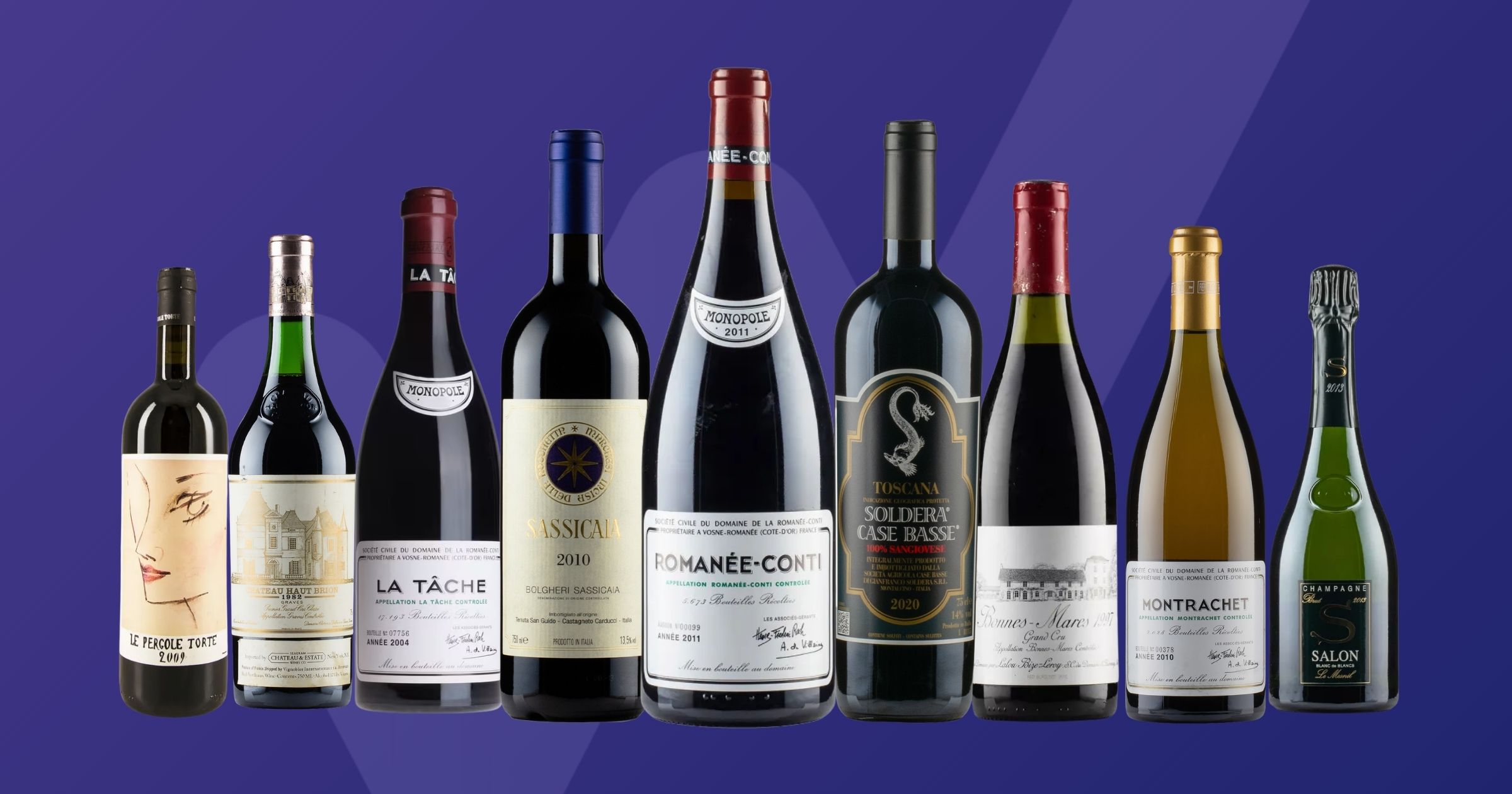 a collection of investment-grade fine wine