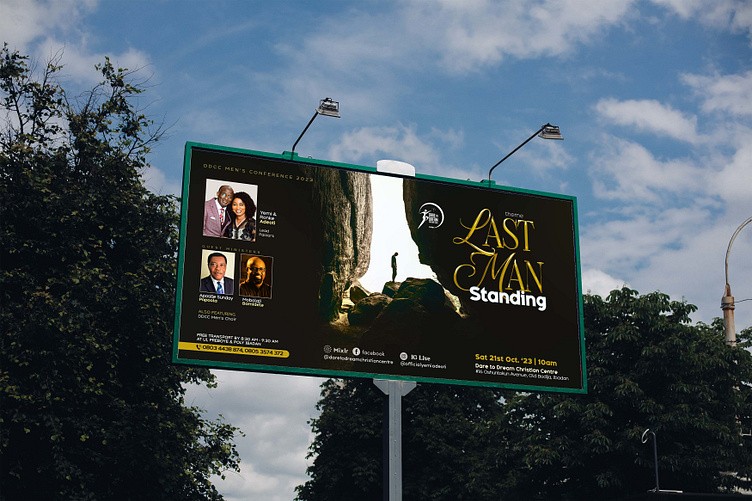 Last Men Standing - Billboard for Men's Conference