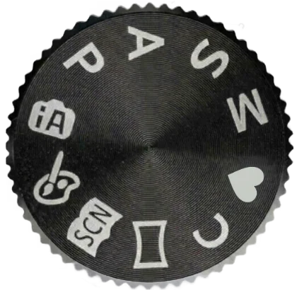 control radial de cámara fotográfica