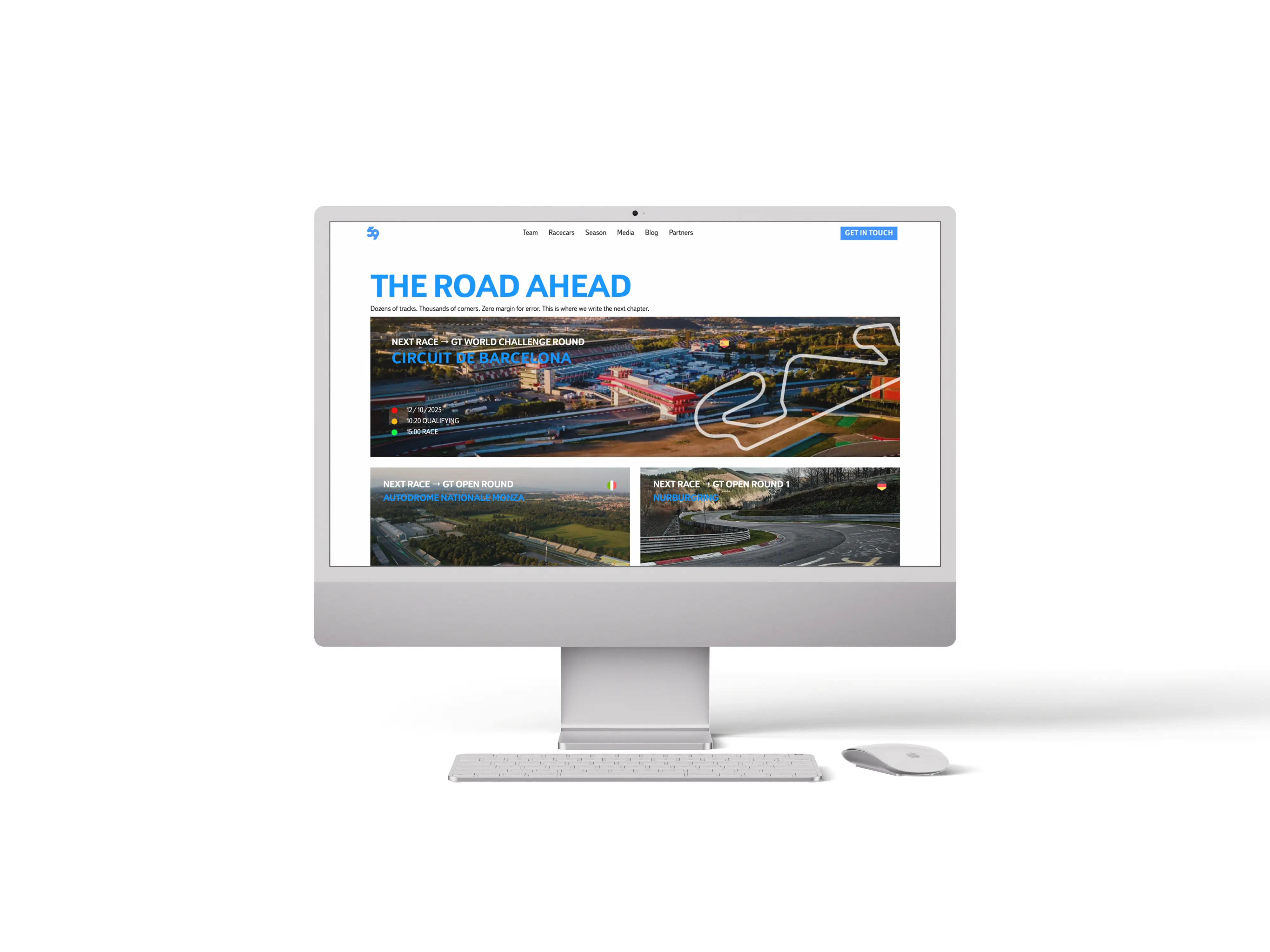 Garage 59 calendar section on imac