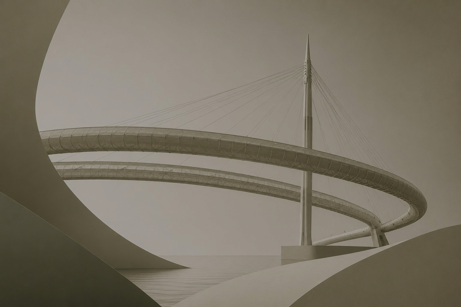 ponte del mare stilizzato