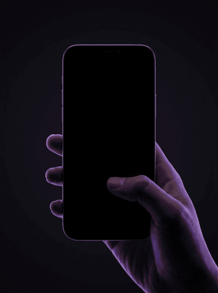 Hand holding a phone