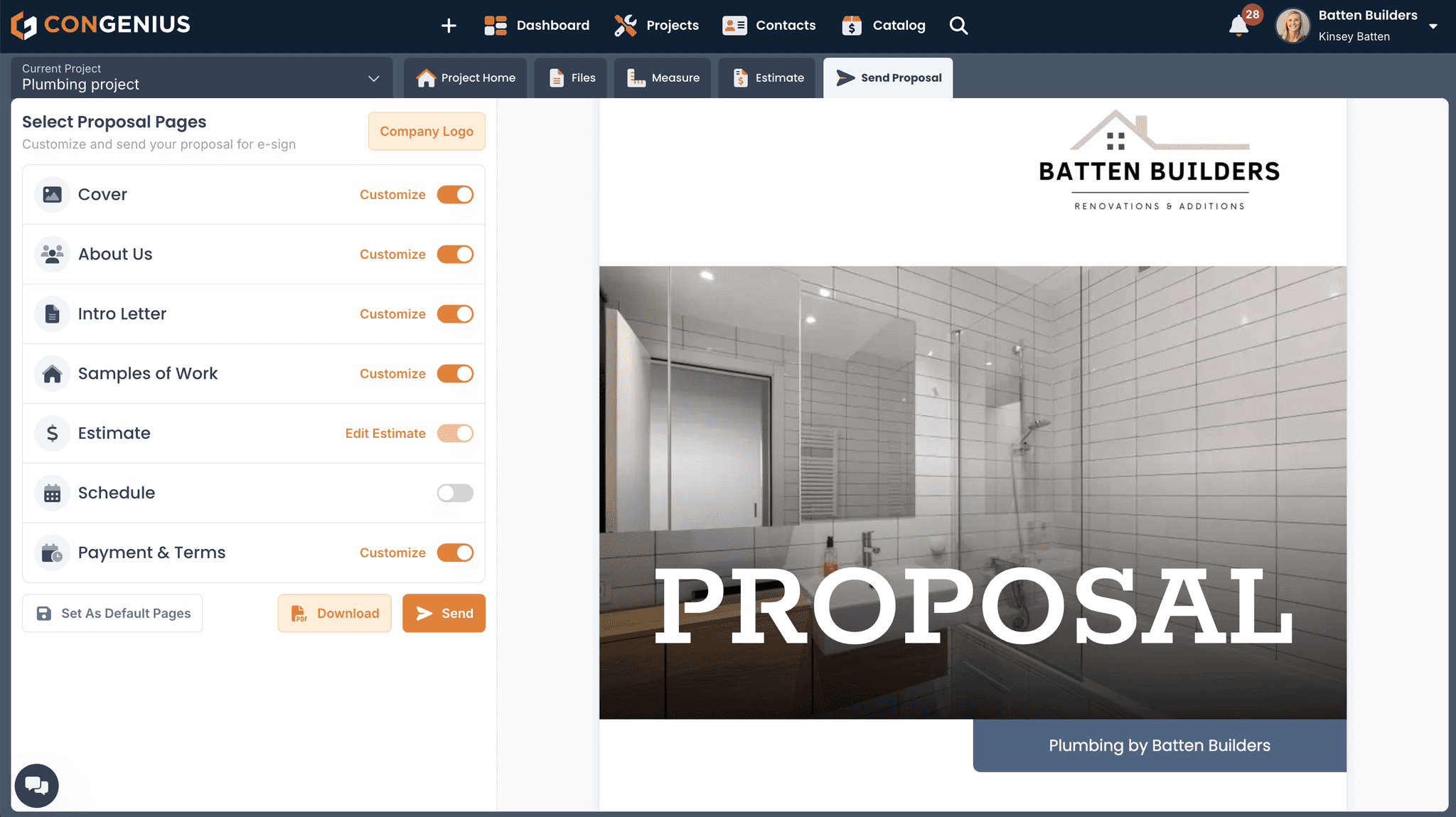 plumbing proposal software