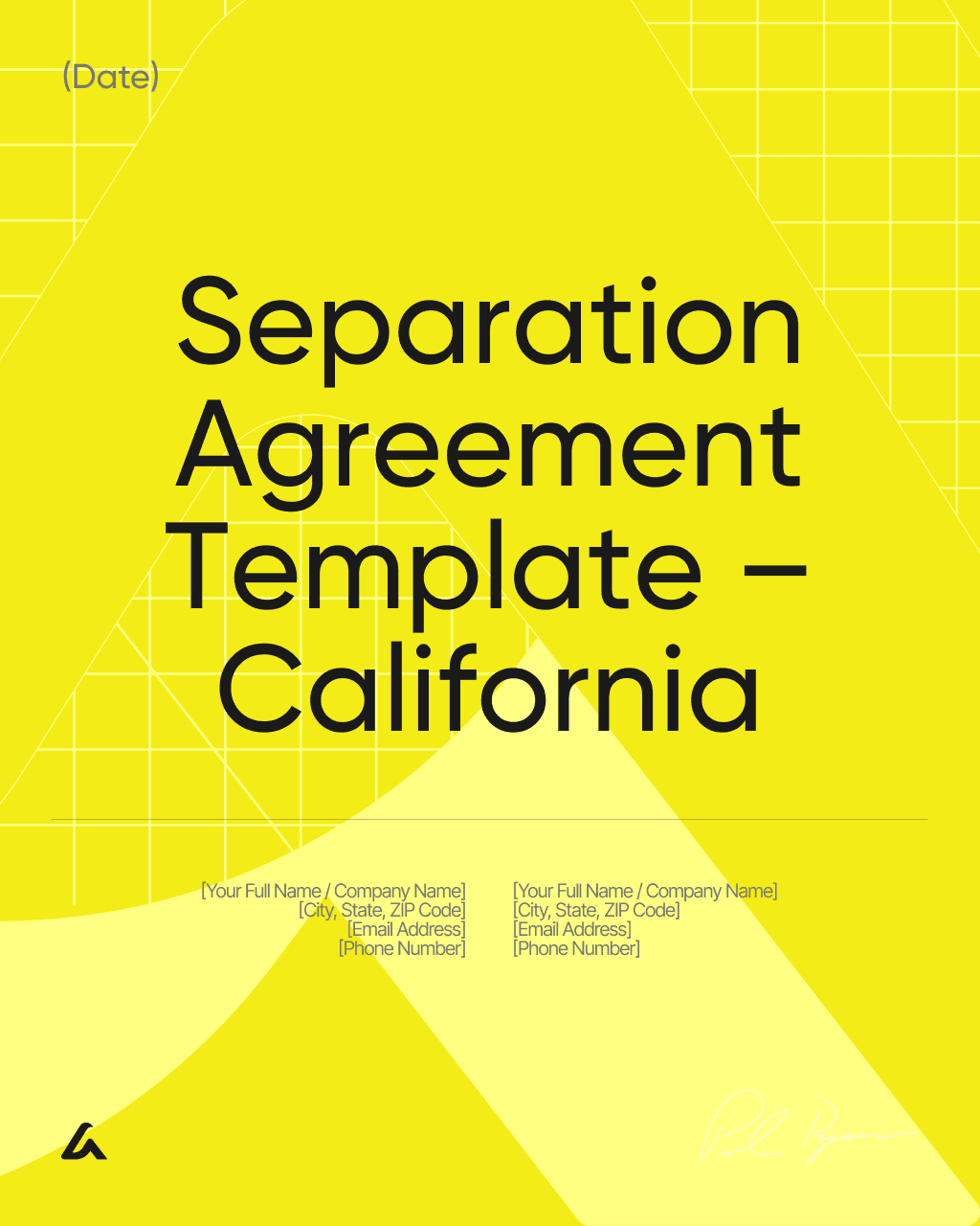 Separation Agreement Template – California