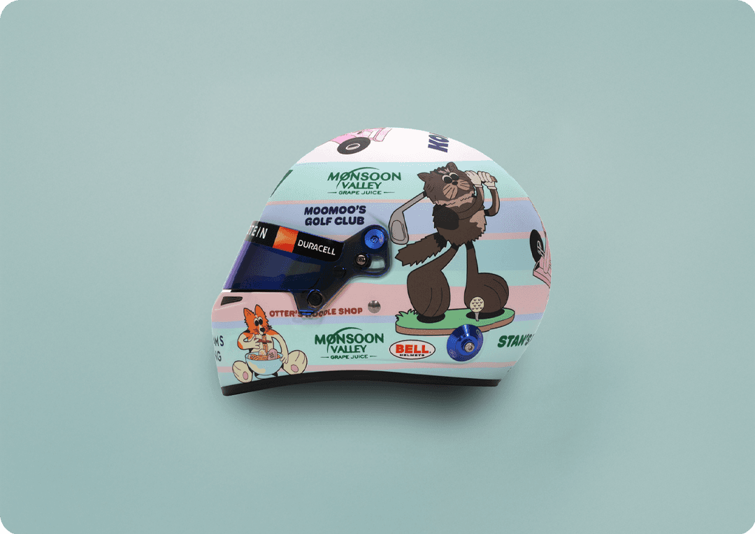 Alex Albon Pets Edition Mini Helmet 2024